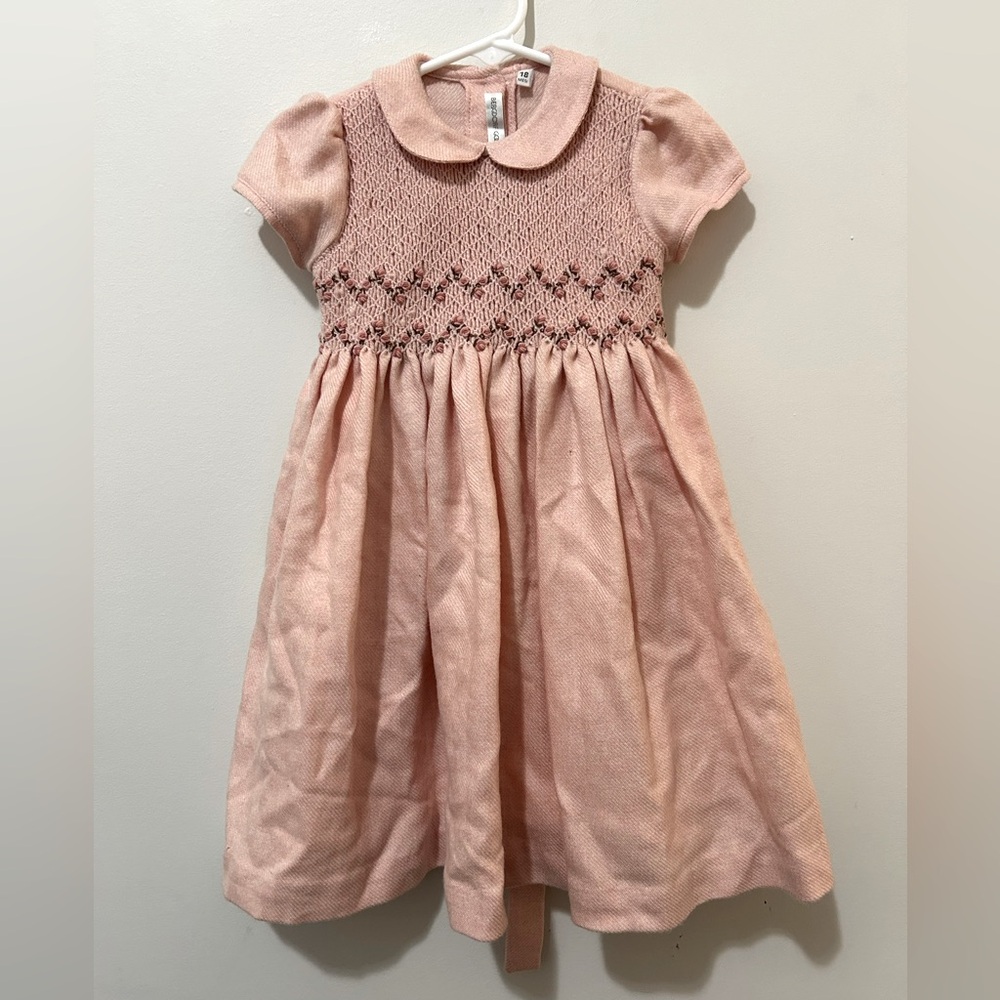 Bergdorf Goodman Wool and Cashmere
Smocked Dress
